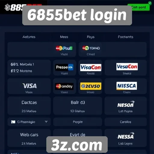 Métodos de pagamento disponíveis no 6855bet login